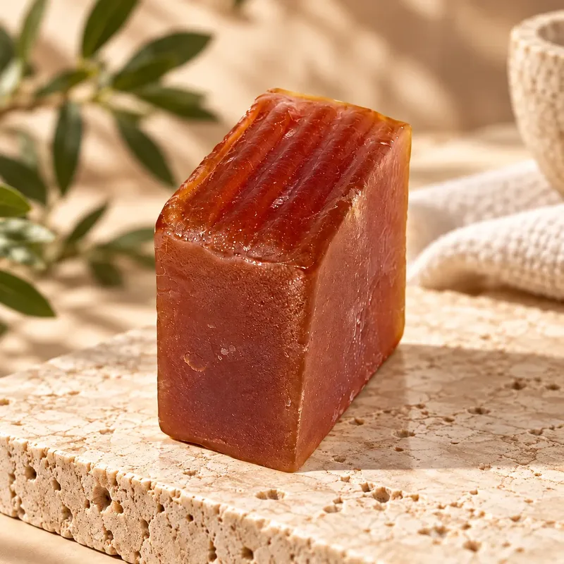 Golden Love handmade soap bar